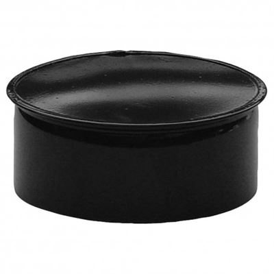 Tapa Tubo Estufa Negro Vitrificada 120 Mm.
