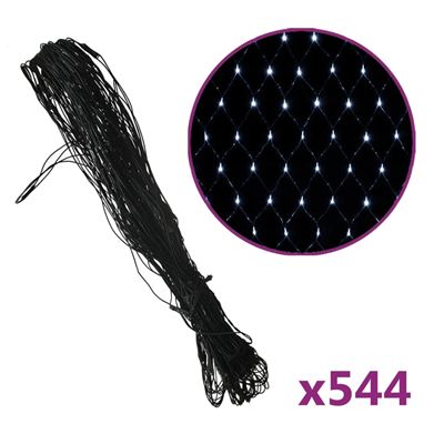 Red De Luces Navidad Vidaxl 544 Led Blanco Frío 4x4m Interior/exterior 1,14kg