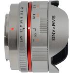 Lente para cámara Samyang 7.5mm f/3.5 UMC Fisheye Plateado