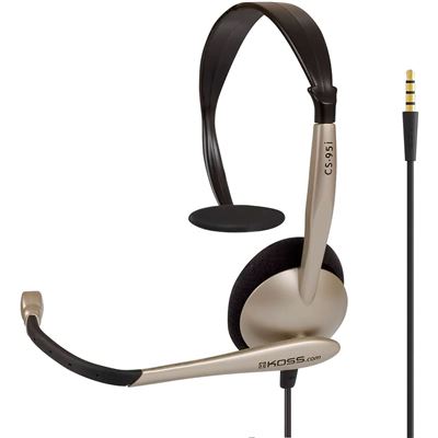 Auriculares Con Cable Y Micrófono Koss Cs95i Beige Cancelación Ruido