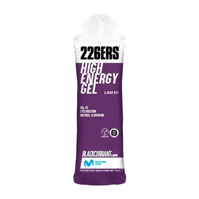 226ers High Energy Gel - 1 Gel X 60 Ml - Gel Energético - 200 Kcal Por Stick - Sabor Grosella Negra