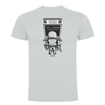 Camiseta manga corta Friking, Modelo 1023 Star Wars, Arcade trooper Talla S, Gris Perla