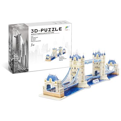 Puzle 3d Dam De Cartón Del Puente De La Torre En Londres 120 Piezas Multicolor