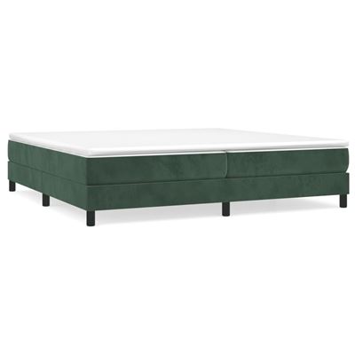 Vidaxl Verde/Oscuro Estructura De Cama Box Spring Terciopelo 200X200cm