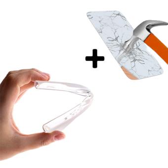 WoowCase - Funda [ iPhone SE iPhone 5 5S ] Silicona Transparente Mate [ + 1 Protector Cristal Vidrio Templado ] Alta Definición Dureza 9H, Cover Case TPU Suave - 1