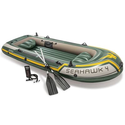 Barca Hinchable Intex Seahawk 4 & Remos - 351 X 145 X 48 Cm