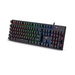 Teclado Gaming Mecánico Profesional RGB 21 Efectos Luz LED Anti-Ghosting USB 2.0