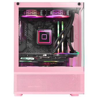 Boîtier PC Boîtier Micro-ATX Sharkoon MK6 RGB Noir En Verre Trempé, 3