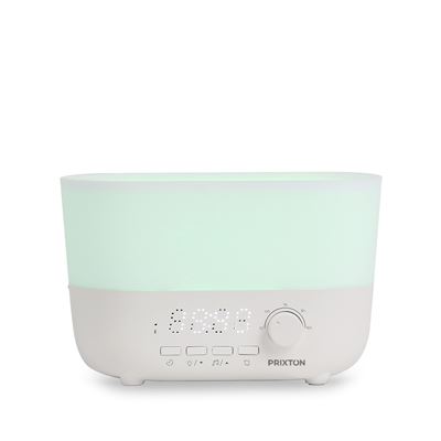 Humidificador Aroma Connected Prixton Programable - Humidificador, Altavoz Bluetooth - Reloj - Alarma
