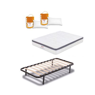 Colchon Flex Airvex supreme 135x190 somier dormilon con patas 2 almohadas pack laminas
