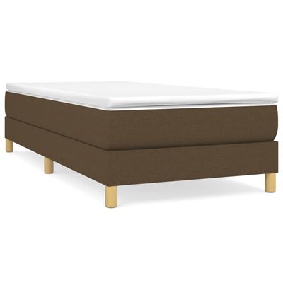 Vidaxl Marrón Estructura De Cama Box Spring Tela 90X190cm