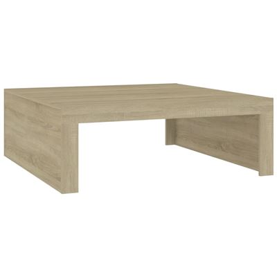 Vidaxl Mesa De Centro Aglomerado Color Roble Sonoma 100X100x35 Cm