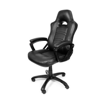 Arozzi Enzo Black - Silla (negro, Negro, Cuero)