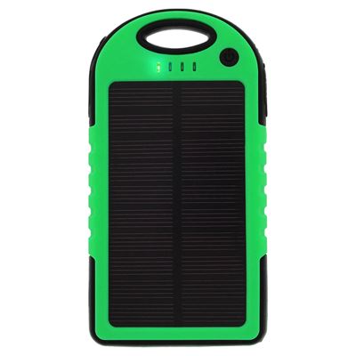 Cargador Forever Pbanksolargn solar de 5000mah impermeable verde