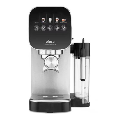 Cafetera Espresso Ufesa Thermoblock Sienna Latte Plata
