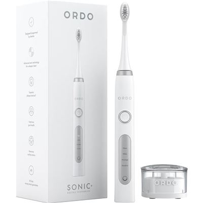 Cepillo De Dientes Eléctrico Ordo Sonic Para Adultos Tecnología Sónica Inteligente 4 Modos De Cepillado Batería Recargable Usb Blanco/plata