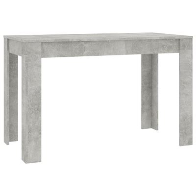 Vidaxl Gris Mesa De Comedor Aglomerado 120X60x76cm 19Kg Hormigón