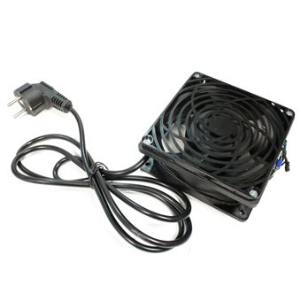 Ventilador de techo para armario rack 19"" RackMatic, 120mm 220VAC con rejilla y cable de alimentación - Rack