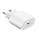 Cargador Pared USB-C Power Delivery 20W Carga Rápida Blanco