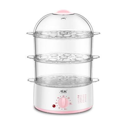 Vaporera Eléctrica Dam Triple Nivel Transparente Multiusos Libre Bpa Tecnología Envolvente 360º Rosa