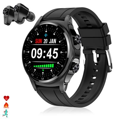 Smartwatch Dam Gt66 Tws 5.1 Integrados Negro