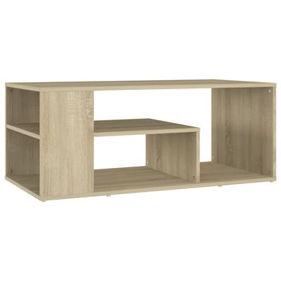 Vidaxl Mesa De Centro Aglomerado Color Roble Sonoma 100X50x40 Cm