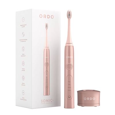 Cepillo De Dientes Eléctrico Ordo Sonic Para Adultos Tecnología Sónica Batería Recargable Usb Oro Rosa
