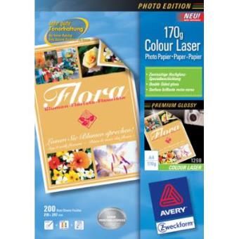 Papel para impresora Avery Premium Colour Laser Photo Paper 170 g/m² - 1