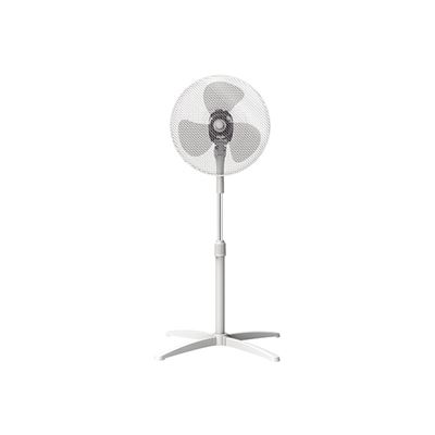 Ventilador De Pie Silencioso Con Base Estable Px-40 Oscilante 45w Aspas De Ø40cm Y 3 Velocidades Ip20 Blanco