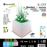 Macetero LED RGB Decorativo 40x40 cm con Mando Orientable Aluminio 7hSevenOn Outdoor_3