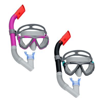 Gafas De Buceo Con Tubo Infantiles Bestway Negro Rosa Adulto