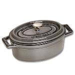 Staub Cocotte Ovalada hierro fundido gris grafito 11 cm cacerola minis