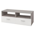 Tablero bajo de tv ML-design 95x36x35 cm blanco