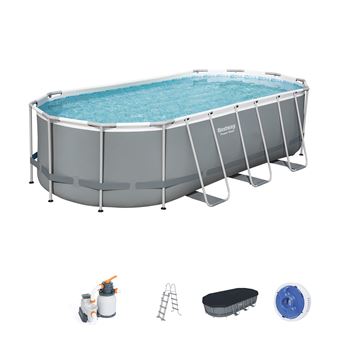 Piscina Desmontable Tubular Bestway Power Steel Diseno Rattan 404x201x100 Cm Piscina Los Mejores Precios Fnac