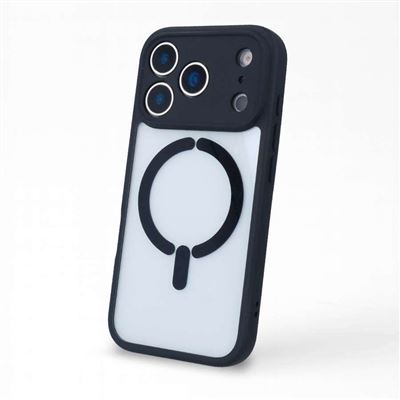 La Casa De Las Carcasas Negro Funda Bumper Compatible Con Magsafe Con Cubre Cámara Para Iphone 17 Pro Max