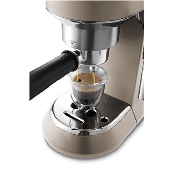 DeLonghi Cafetera Expreso Dedica EC785.GB Molido Y Monodosis. Espresso Y  Cappuccino. Depósito 1,3 L. Antigoteo. Color Beige
