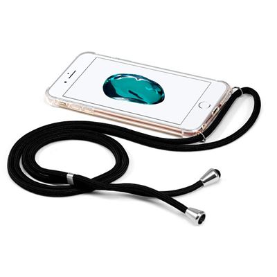 Funda Anti Choque Para iPhone 7 / IPhone 8 con Cuerda Negro