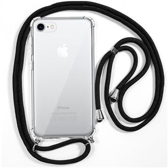 Anti Choque Para iPhone 7 / IPhone 8 con Cuerda Negro - Fundas carcasas teléfono móvil - Los mejores precios | Fnac
