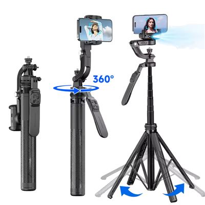 Trípode / Estabilizador De Gimbal Para Smartphone Klack C16 Ai Rotación De 360°, Anti-vibración