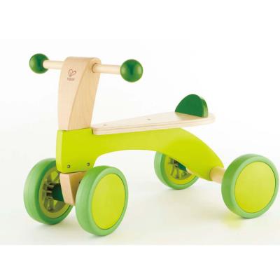 Hape Bicicleta Pequeña sin pedales de madera premiada juguete cuatro ruedas para empujar equili e0101