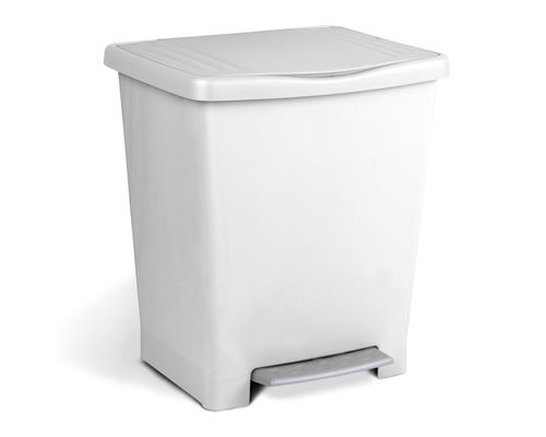 Plasticos Ta-Tay Blanco Cubo Con Pedal Milenium 23 L 33 X 28 X 39 Cm Tatay - Imagen 3