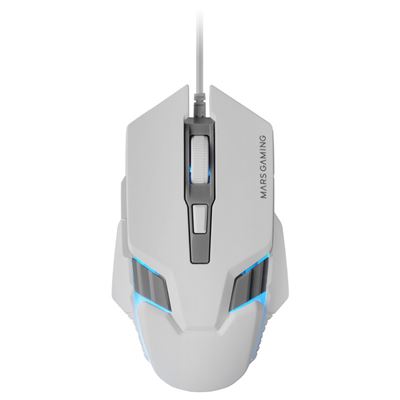 Mars Gaming Blanco Mouse Mm024w Rgb Flow 4000 Dpi Ajustable 6 Botones Mecanicos Huano Color - Imagen 3