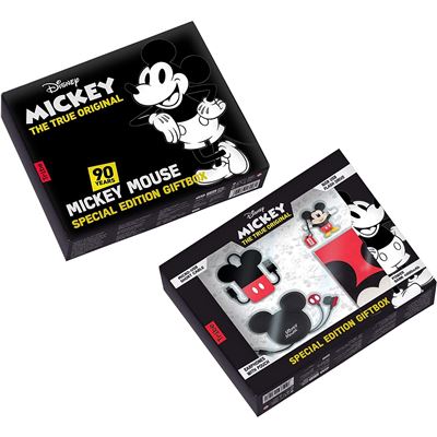 Caja Regalo Mickey Mouse Disney Auriculares Power Bank 16 Gb Pen Drive Micro Usb