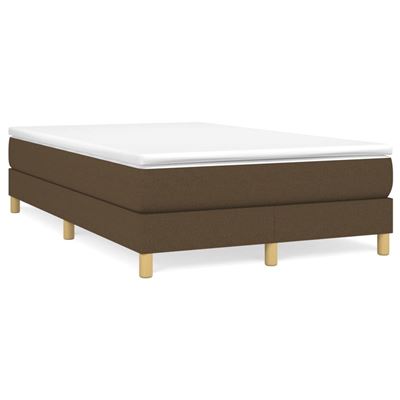 Vidaxl Marrón Estructura De Cama Box Spring Tela 120X200cm