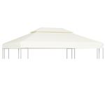 Cubierta de repuesto de cenador vidaXL 310 g/m² 3x4m blanco crema