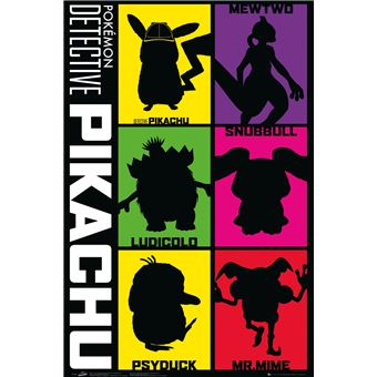 Maxi Poster Detective Pikachu Silueta - 1
