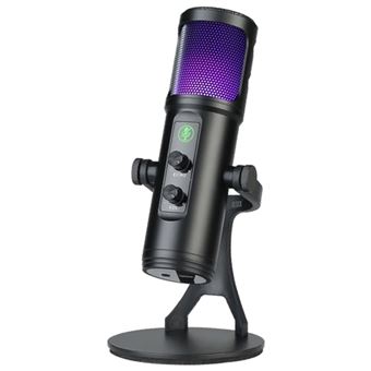 Micrófono cardioide Klack CAR con luces de colores RGB - 1