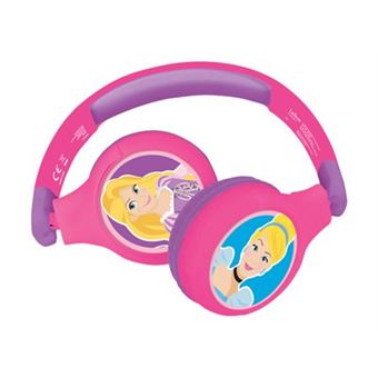 Auriculares infantiles para niñas; auriculares de volumen limitado para la  escuela, viajes (princesa)