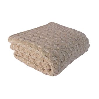 Tartán Homemania Softy 2 Beige 130x170 cm