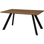 Mesa de Comedor Manhattan Roble / Negro, 160 x 90 x 75,5 cm